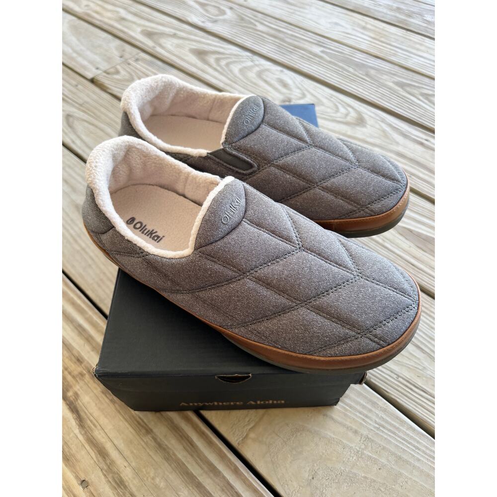 Olukai slippers Puku'i men 11 EU 44 ash gray NWT NEW